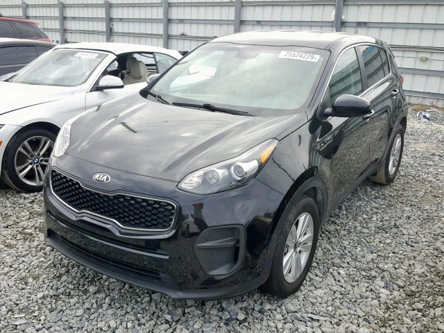 KNDPM3AC2H7193428 - 2017 KIA SPORTAGE L BLACK photo 2