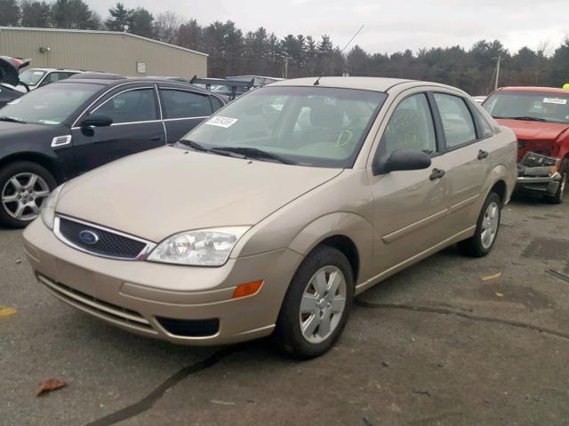 1FAFP34N97W166091 - 2007 FORD FOCUS ZX4 GOLD photo 2