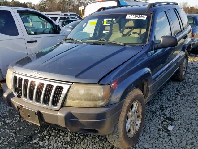 1J4GX48S43C569633 - 2003 JEEP GRAND CHER BLUE photo 2