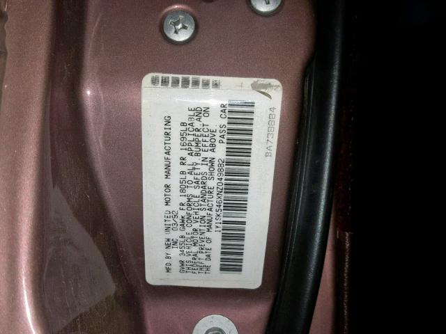 1Y1SK546XNZ049882 - 1992 GEO PRIZM BASE Մոխրագույն լուսանկար 10