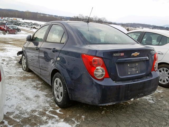 1G1JA5SH8F4198046 - 2015 CHEVROLET SONIC LS BLUE photo 3