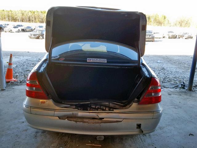 WDBUF56JX6A757048 - 2006 MERCEDES-BENZ E 350 SILVER photo 9