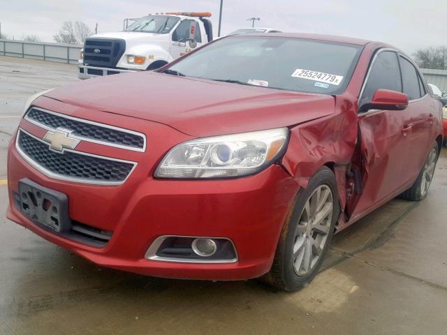 1G11E5SA2DF297907 - 2013 CHEVROLET MALIBU 2LT RED photo 2