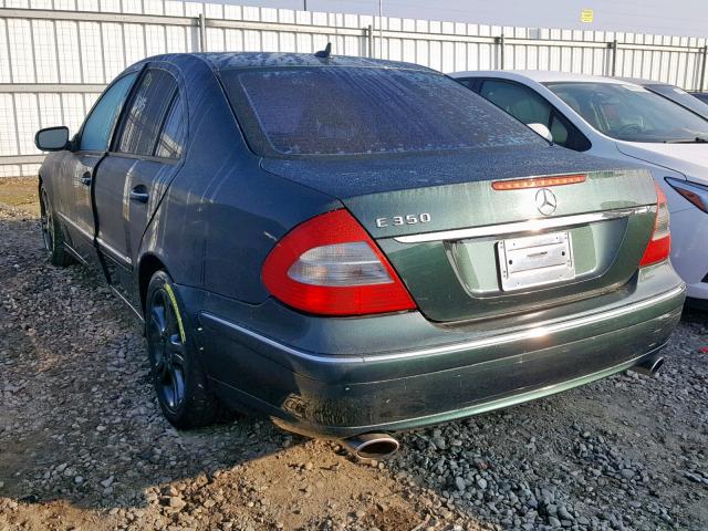 WDBUF56X08B232307 - 2008 MERCEDES-BENZ E 350 GREEN photo 3