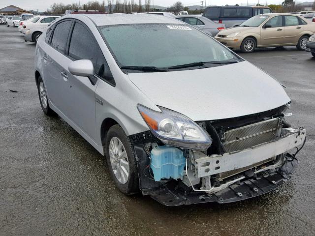 JTDKN3DP2C3028923 - 2012 TOYOTA PRIUS PLUG SILVER photo 1