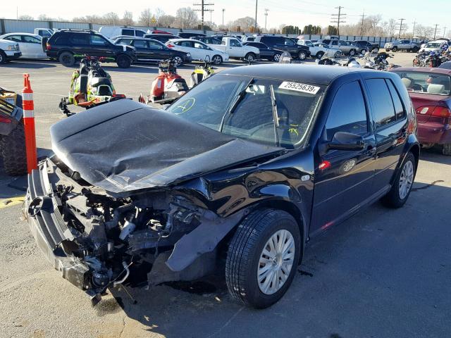 9BWFL61J464006371 - 2006 VOLKSWAGEN GOLF GL BLACK photo 2