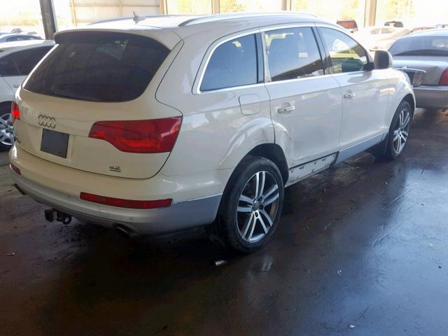 WA1BV74L07D075818 - 2007 AUDI Q7 4.2 QUA WHITE photo 4