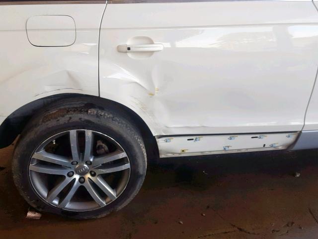 WA1BV74L07D075818 - 2007 AUDI Q7 4.2 QUA WHITE photo 9