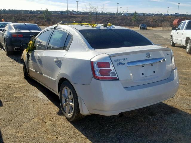 3N1AB6AP1AL616620 - 2010 NISSAN SENTRA 2.0 WHITE photo 3