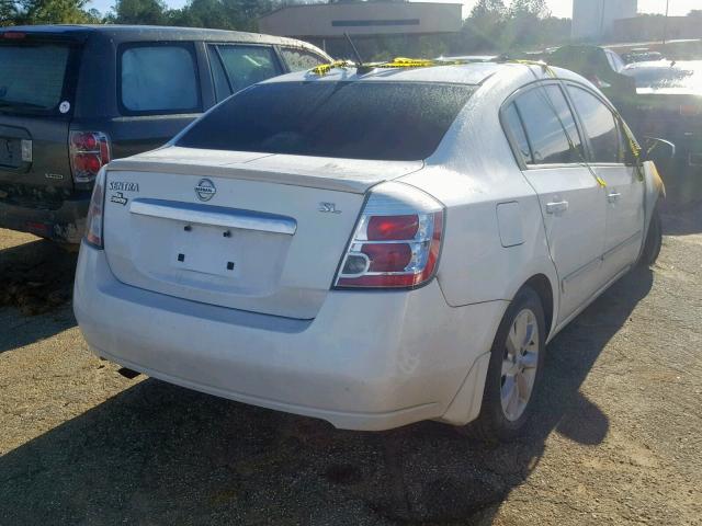 3N1AB6AP1AL616620 - 2010 NISSAN SENTRA 2.0 WHITE photo 4