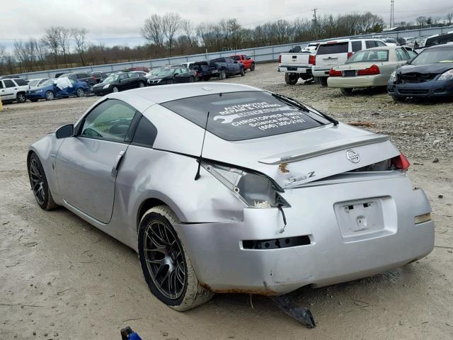 JN1BZ34E08M753220 - 2008 NISSAN 350Z COUPE SILVER photo 3