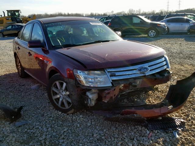 1FAHP24W48G147858 - 2008 FORD TAURUS SEL RED photo 1