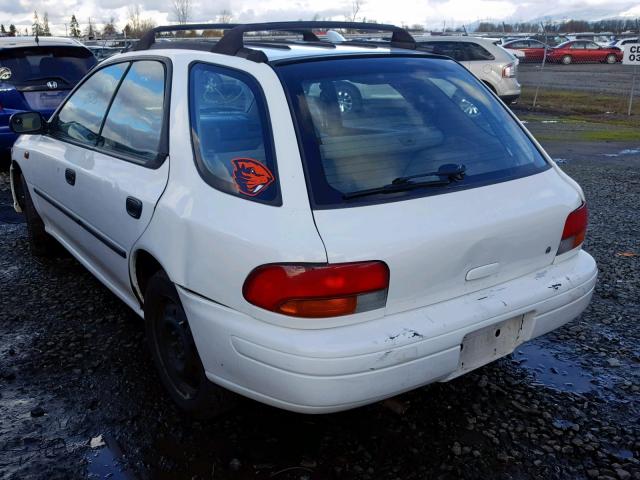 JF1GF4358WH804347 - 1998 SUBARU IMPREZA L WHITE photo 3