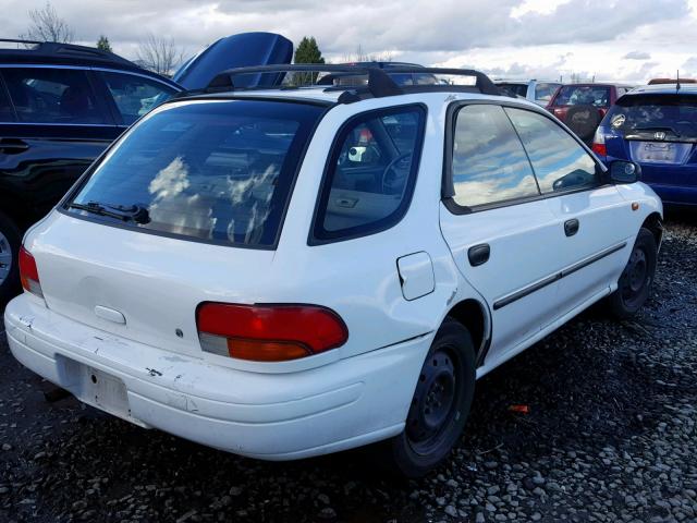 JF1GF4358WH804347 - 1998 SUBARU IMPREZA L WHITE photo 4