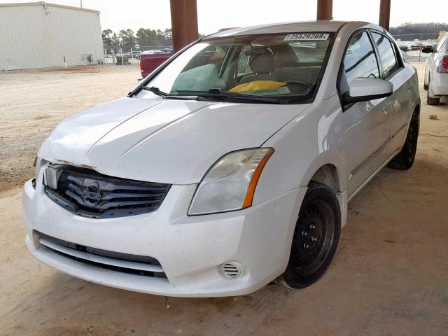 3N1AB6AP9BL662570 - 2011 NISSAN SENTRA 2.0 WHITE photo 2