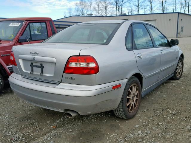 YV1VS27533F988268 - 2003 VOLVO S40 1.9T SILVER photo 4