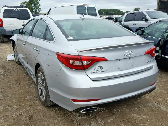 5NPE34AF0FH103356 - 2015 HYUNDAI SONATA SPO SILVER photo 3