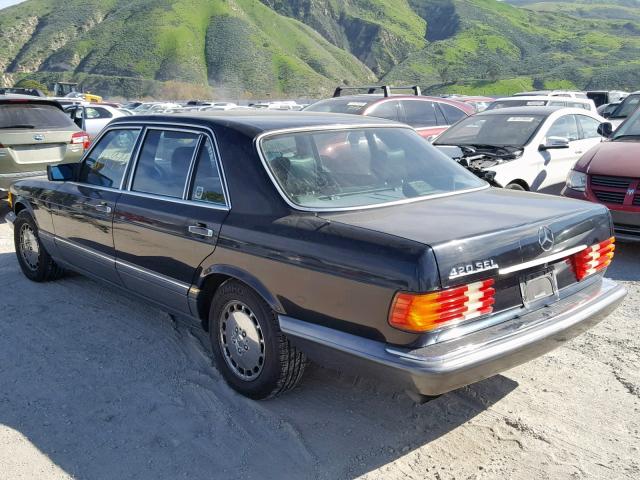 WDBCA35E1MA592782 - 1991 MERCEDES-BENZ 420 SEL BLACK photo 3