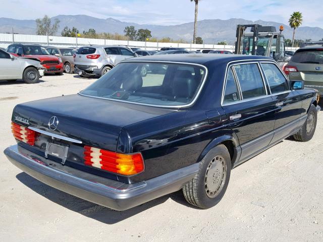 WDBCA35E1MA592782 - 1991 MERCEDES-BENZ 420 SEL BLACK photo 4