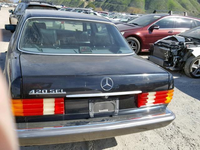 WDBCA35E1MA592782 - 1991 MERCEDES-BENZ 420 SEL BLACK photo 9