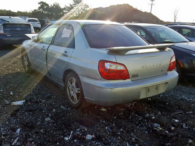 JF1GD29634G501120 - 2004 SUBARU IMPREZA WR SILVER photo 3