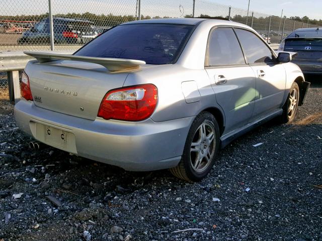 JF1GD29634G501120 - 2004 SUBARU IMPREZA WR SILVER photo 4