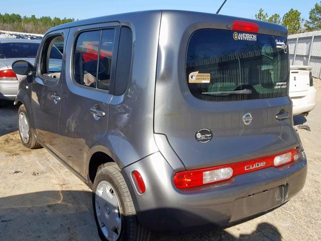 JN8AZ2KR0BT209861 - 2011 NISSAN CUBE BASE GRAY photo 3