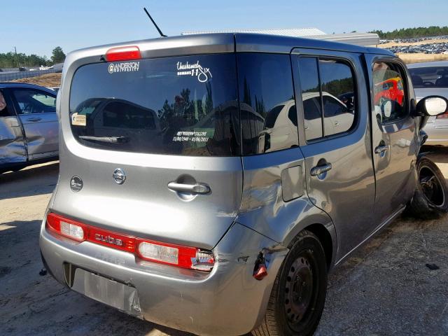 JN8AZ2KR0BT209861 - 2011 NISSAN CUBE BASE GRAY photo 4