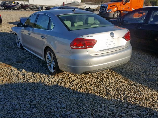 1VWBH7A30EC013689 - 2014 VOLKSWAGEN PASSAT SE GRAY photo 3