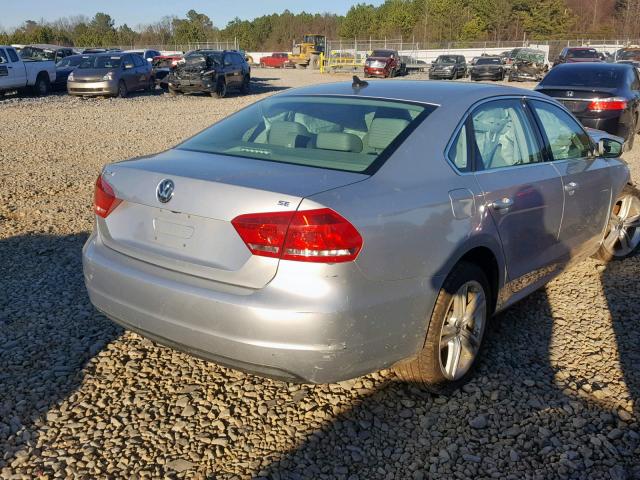 1VWBH7A30EC013689 - 2014 VOLKSWAGEN PASSAT SE GRAY photo 4