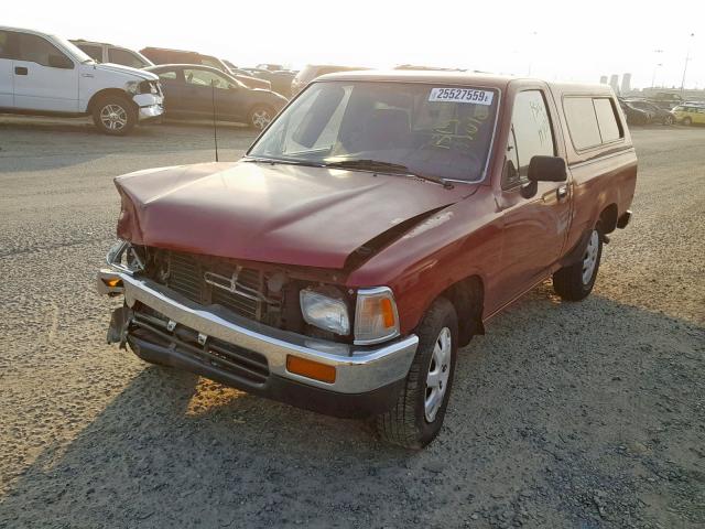 JT4RN81P7K0034118 - 1989 TOYOTA PICKUP 1/2 RED photo 2