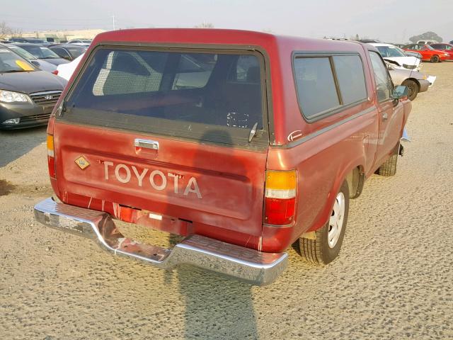 JT4RN81P7K0034118 - 1989 TOYOTA PICKUP 1/2 RED photo 4