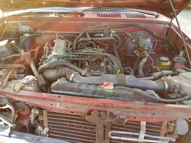 JT4RN81P7K0034118 - 1989 TOYOTA PICKUP 1/2 RED photo 7