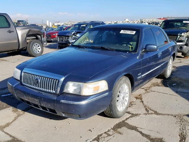 2MEBM7FV2BX608307 - 2011 MERCURY GRAND MARQ BLUE photo 2