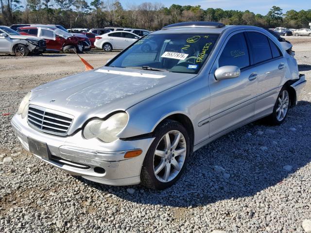 WDBRF40J13F381413 - 2003 MERCEDES-BENZ C 230K SPO SILVER photo 2