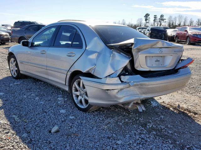 WDBRF40J13F381413 - 2003 MERCEDES-BENZ C 230K SPO SILVER photo 3