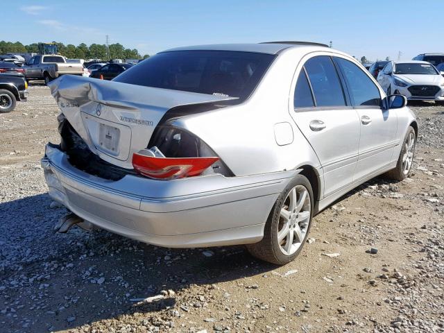 WDBRF40J13F381413 - 2003 MERCEDES-BENZ C 230K SPO SILVER photo 4