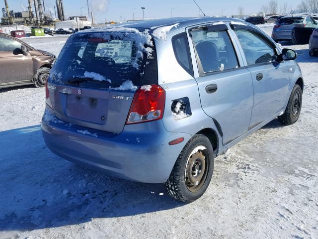 KL5TJ66677B780561 - 2007 SUZUKI SWIFT BLUE photo 4