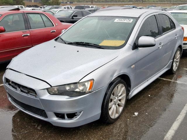 JA32X8HW7AU025384 - 2010 MITSUBISHI LANCER GTS SILVER photo 2