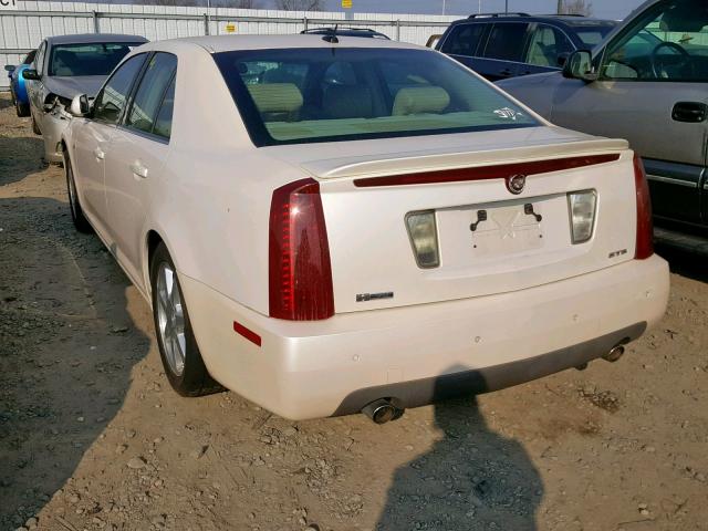 1G6DC67AX50180317 - 2005 CADILLAC STS WHITE photo 3