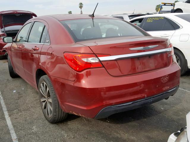 1C3CCBBB3DN609384 - 2013 CHRYSLER 200 TOURIN RED photo 3