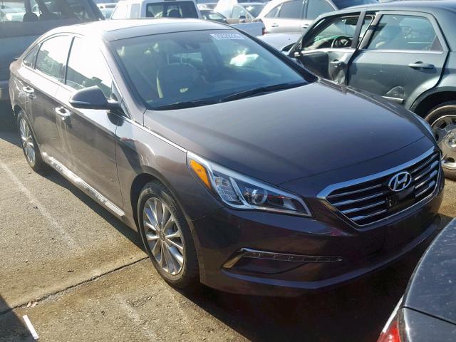 5NPE34AF4FH093432 - 2015 HYUNDAI SONATA SPO BROWN photo 1