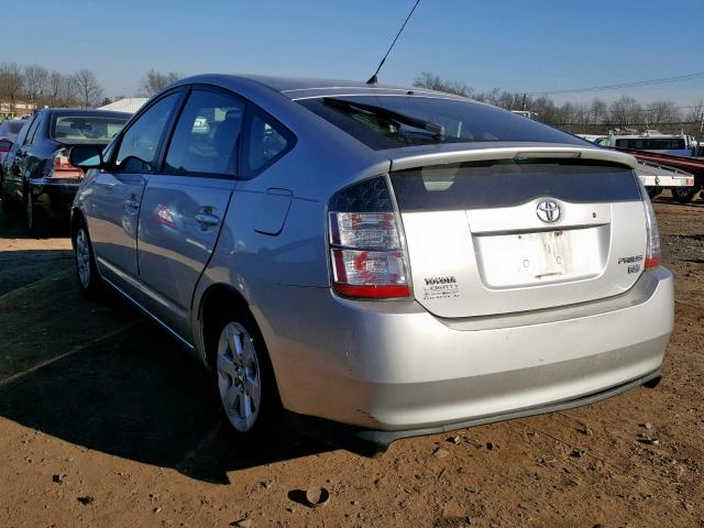 JTDKB20U653048139 - 2005 TOYOTA PRIUS SILVER photo 3