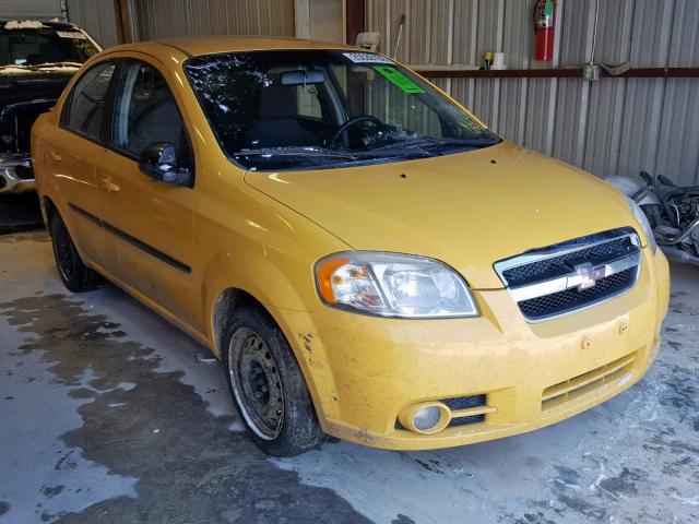 KL1TG5DEXAB114788 - 2010 CHEVROLET AVEO LT YELLOW photo 1