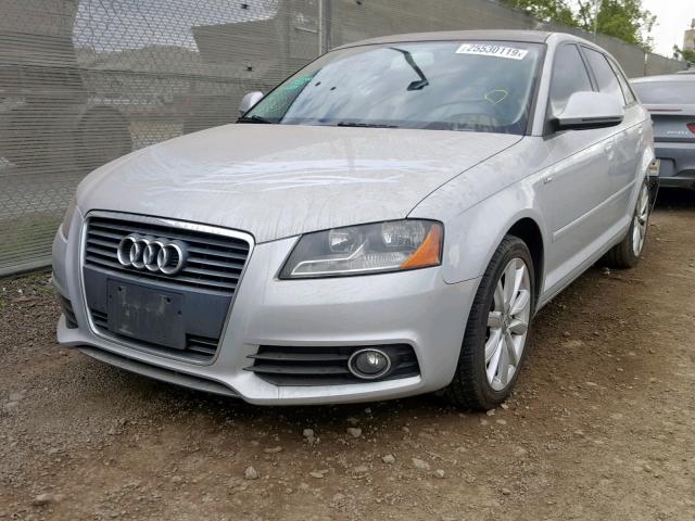 WAUHE78P39A016373 - 2009 AUDI A3 2.0T SILVER photo 2