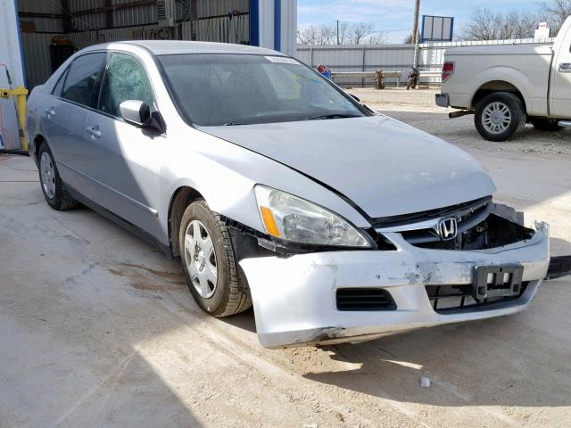 3HGCM56417G706913 - 2007 HONDA ACCORD LX SILVER photo 1