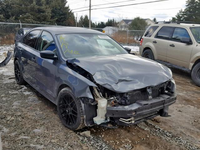 3VW1K7AJ0BM376760 - 2011 VOLKSWAGEN JETTA BASE Գրաֆիտ լուսանկար 1