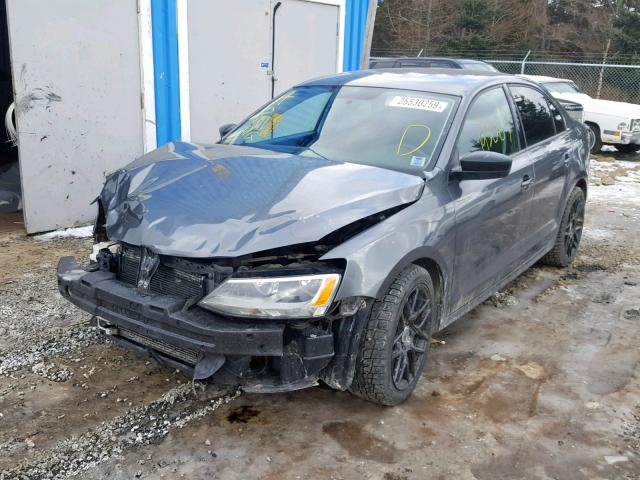3VW1K7AJ0BM376760 - 2011 VOLKSWAGEN JETTA BASE Գրաֆիտ լուսանկար 2