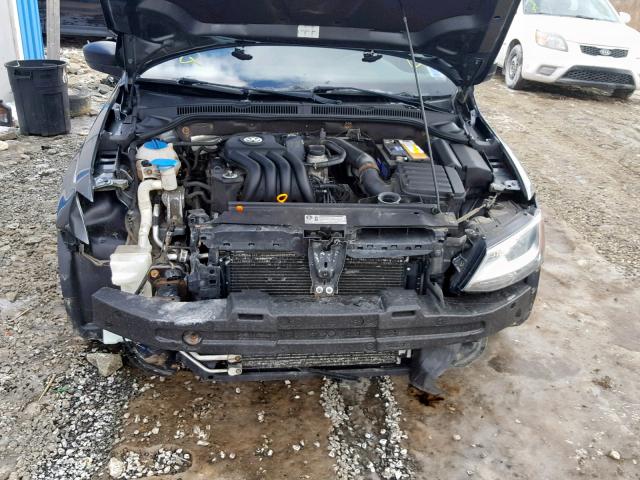 3VW1K7AJ0BM376760 - 2011 VOLKSWAGEN JETTA BASE Գրաֆիտ լուսանկար 7