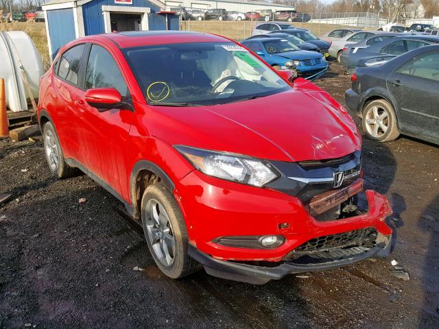 3CZRU6H5XGM765961 - 2016 HONDA HR-V EX RED photo 1